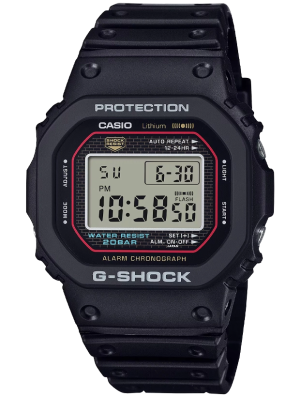 CASIO G-Shock 42mm DW-5000R-1AER, handla denna klocka online eller i butik hos klockmaster