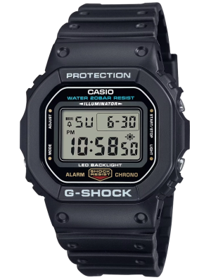 CASIO G-Shock 43mm DW-5600UE-1ER, handla denna klocka online eller i butik hos klockmaster
