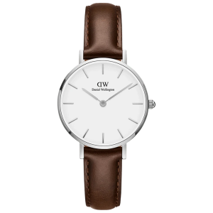 Daniel Wellington Petite Bristol Silver 28mm DW00100239, handla denna klocka online eller i butik hos klockmaster
