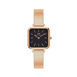 Daniel Wellington Quadro Studio Black Rose Gold 22mm DW00100518, handla denna klocka online eller i butik hos klockmaster