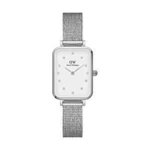Daniel Wellington Quadro Lumine Pressed Sterling 20mm DW00100597, handla denna klocka online eller i butik hos klockmaster