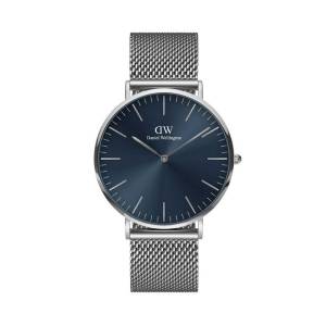 Daniel Wellington Classic Mesh Arctic Silver 40mm DW00100628, handla denna klocka online eller i butik hos klockmaster