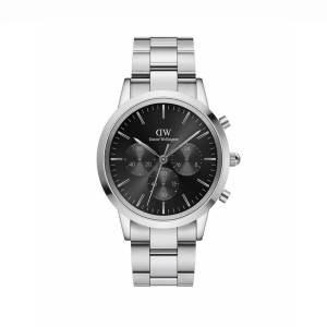 Daniel Wellington Iconic Chronograph Link Onyx S 42mm DW00100645, handla denna klocka online eller i butik hos klockmaster