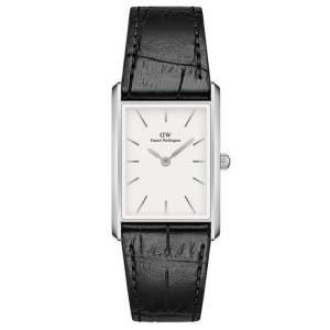 Daniel Wellington Bound Black Crocodile Silver 24mm DW00100697, handla denna klocka online eller i butik hos klockmaster