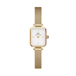 Daniel Wellington Quadro Mini Evergold 15,5mm DW00100725, handla denna klocka online eller i butik hos klockmaster