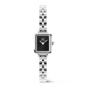 Daniel Wellington Quadro Mini Arch 3-link Onyx Sunray Silver 15mm DW00100845, handla denna klocka online eller i butik hos klockmaster