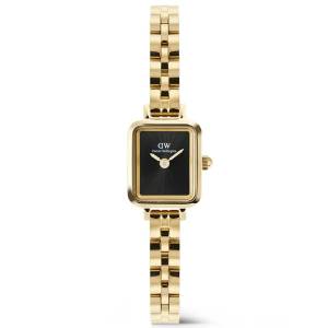 Daniel Wellington Quadro Mini Arch 3-link Onyx Sunray Gold 15.5mm DW00100851, handla denna klocka online eller i butik hos klockmaster
