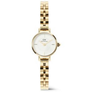 Daniel Wellington Petite Mini Arch 3-link White Gold 19mm DW00100855, handla denna klocka online eller i butik hos klockmaster