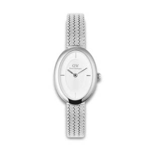 Daniel Wellington Juliette Braided Mesh White Sunray Silver 23mm DW00100884, handla denna klocka online eller i butik hos klockmaster