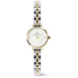 Daniel Wellington Petite Mini Arch 3-Link Two Tone Gold 19mm DW00100923, handla denna klocka online eller i butik hos klockmaster