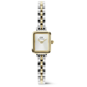 Daniel Wellington Quadro Mini Arch 3-Link Two Tone Gold 15.5mm DW00100925, handla denna klocka online eller i butik hos klockmaster