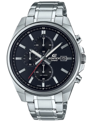 CASIO Edifice Chronograph 44mm EFV-610D-1AVUEF, handla denna klocka online eller i butik hos klockmaster