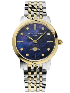 Frederique Constant Slimline Moonphase 30mm FC-206MPND1S3B, handla denna klocka online eller i butik hos klockmaster