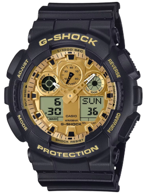 CASIO G-Shock 51mm GA-100GGB-1A9ER, handla denna klocka online eller i butik hos klockmaster