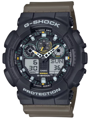 CASIO G-Shock 51mm GA-100TU-1A3ER, handla denna klocka online eller i butik hos klockmaster