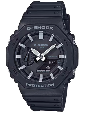 CASIO G-Shock 45.5mm GA-2100-1AER, handla denna klocka online eller i butik hos klockmaster