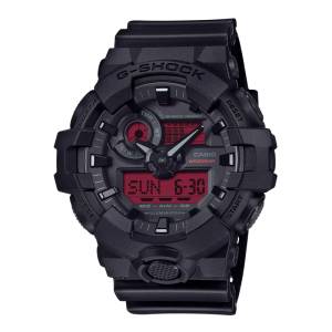 CASIO G-Shock Black and Red 53mm GA-700BBR-1AER, handla denna klocka online eller i butik hos klockmaster