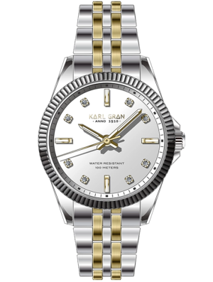 Karl Gran Arholma White Gold 28mm KG191010G, handla denna klocka online eller i butik hos klockmaster