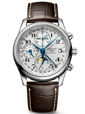 LONGINES Master Collection Chrono Moonphase 40mm L26734783, handla denna klocka online eller i butik hos klockmaster