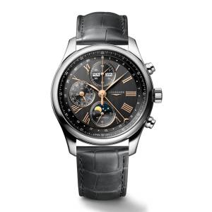 LONGINES Master Collection Chrono Moonphase 42mm L27734612, handla denna klocka online eller i butik hos klockmaster