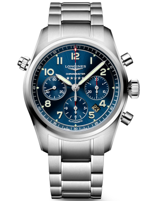 LONGINES Spirit Chronograph 42mm L38204936, handla denna klocka online eller i butik hos klockmaster