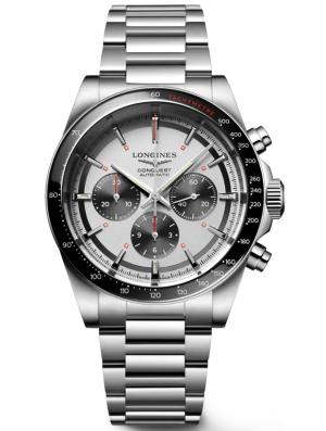 LONGINES Conquest Chronograph 42mm L38354726, handla denna klocka online eller i butik hos klockmaster
