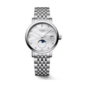 LONGINES Elegant Collection Moonphase 30mm L43304876, handla denna klocka online eller i butik hos klockmaster