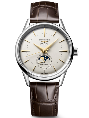 LONGINES Flagship Heritage Moonphase 38mm L48154782, handla denna klocka online eller i butik hos klockmaster