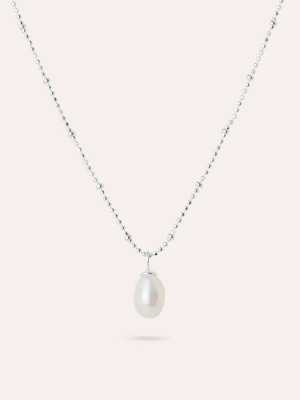 By Sofia Wistam Ocean Muse Big Pearl - Silverhalsband M069640S, handla denna klocka online eller i butik hos klockmaster