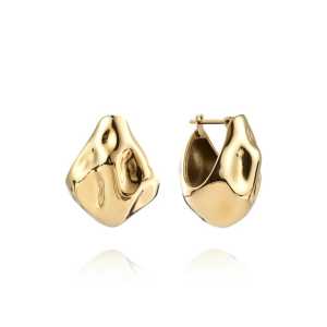 Mockberg Wavy bolded drop gold Örhänge MB0171, handla denna klocka online eller i butik hos klockmaster