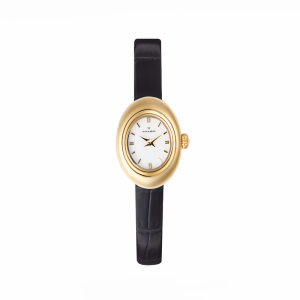 Mockberg Belle Oval Petite Leather Gold 18.5mm MB1412, handla denna klocka online eller i butik hos klockmaster