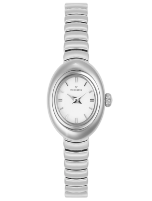 Mockberg Belle Oval Petite Steel 18.5mm MB1417, handla denna klocka online eller i butik hos klockmaster