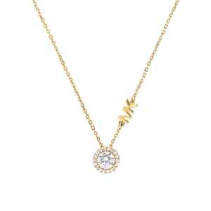 Michael Kors Brilliance Halsband - Gult guld MKC1208AN710, handla denna klocka online eller i butik hos klockmaster