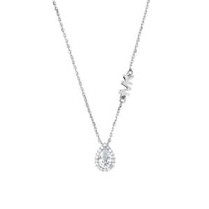 Michael Kors Brilliance Halsband - Silver MKC1453AN040, handla denna klocka online eller i butik hos klockmaster