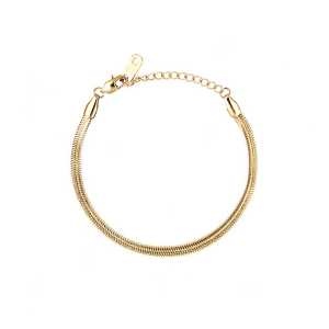 Mockberg Thin snake Armband gold small MO571, handla denna klocka online eller i butik hos klockmaster