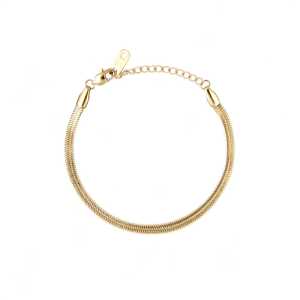 Mockberg Thin snake Armband gold medium MO572, handla denna klocka online eller i butik hos klockmaster