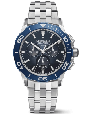 Maurice Lacroix Pontos S Solar Chronograph 42mm PT1038-SSL42-430-1, handla denna klocka online eller i butik hos klockmaster