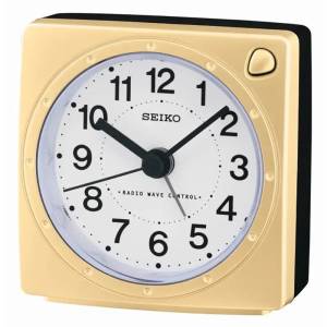 SEIKO Väckarklocka Radio Controlled 8cm QHR201G, handla denna klocka online eller i butik hos klockmaster