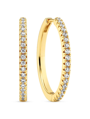 Sif Jakobs Örhängen Ellera X-Grande - Guld SJ-E22030-CZ-SG, handla denna klocka online eller i butik hos klockmaster