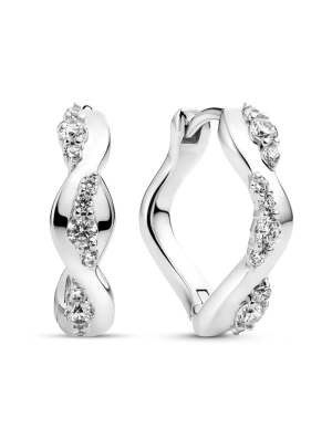Sif Jakobs Örhängen Ellera Waves Altro Creolo -  Silver SJ-E2762-CZ, handla denna klocka online eller i butik hos klockmaster