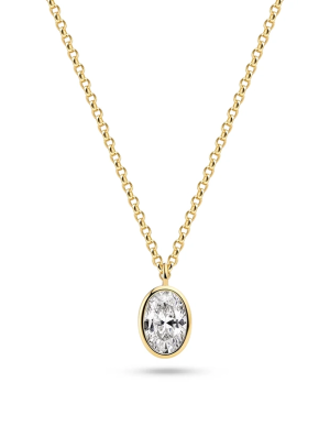 Sif Jakobs Halsband Sardinien Ovale - Guld SJ-N2795-CZ-YG, handla denna klocka online eller i butik hos klockmaster