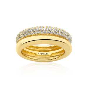 Ring Carrara Guld 17,8mm Sif Jakobs SJ-R2476-CZ-YG-56, handla denna klocka online eller i butik hos klockmaster