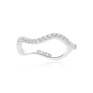 Ring Ellera Waves Silver 17,2mm Sif Jakobs SJ-R3869-CZ-54, handla denna klocka online eller i butik hos klockmaster