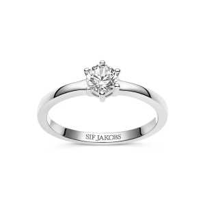 Ring Ellera Uno Pianura Grande Silver 17,2mm Sif Jakobs SJ-R42283-CZ-54, handla denna klocka online eller i butik hos klockmaster