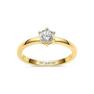 Ring Ellera Uno Pianura Grande Guld 17,8mm Sif Jakobs SJ-R42283-CZ-YG-56, handla denna klocka online eller i butik hos klockmaster