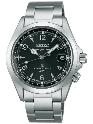 SEIKO Prospex Alpinist 39.5mm Summit Black SPB505J1, handla denna klocka online eller i butik hos klockmaster