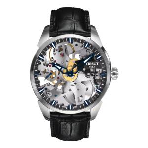 TISSOT T-Complication Squelette 43mm T0704051641100, handla denna klocka online eller i butik hos klockmaster