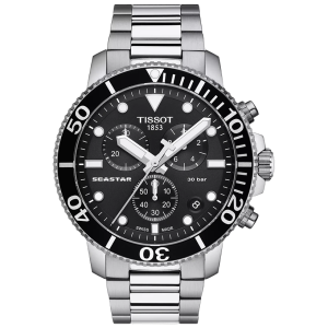 TISSOT Seastar 1000 Chronograph 45.5mm T1204171105100, handla denna klocka online eller i butik hos klockmaster