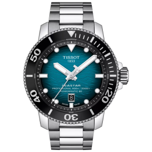 TISSOT Seastar 2000 Powermatic 80 46mm T1206071104100, handla denna klocka online eller i butik hos klockmaster