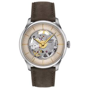 TISSOT Chemin Des Tourelles Skeleton 39mm T1398361626100, handla denna klocka online eller i butik hos klockmaster
